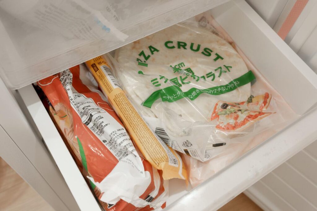 業務スーパーの冷凍食品を冷凍庫のケースに収納しましたが余裕がある